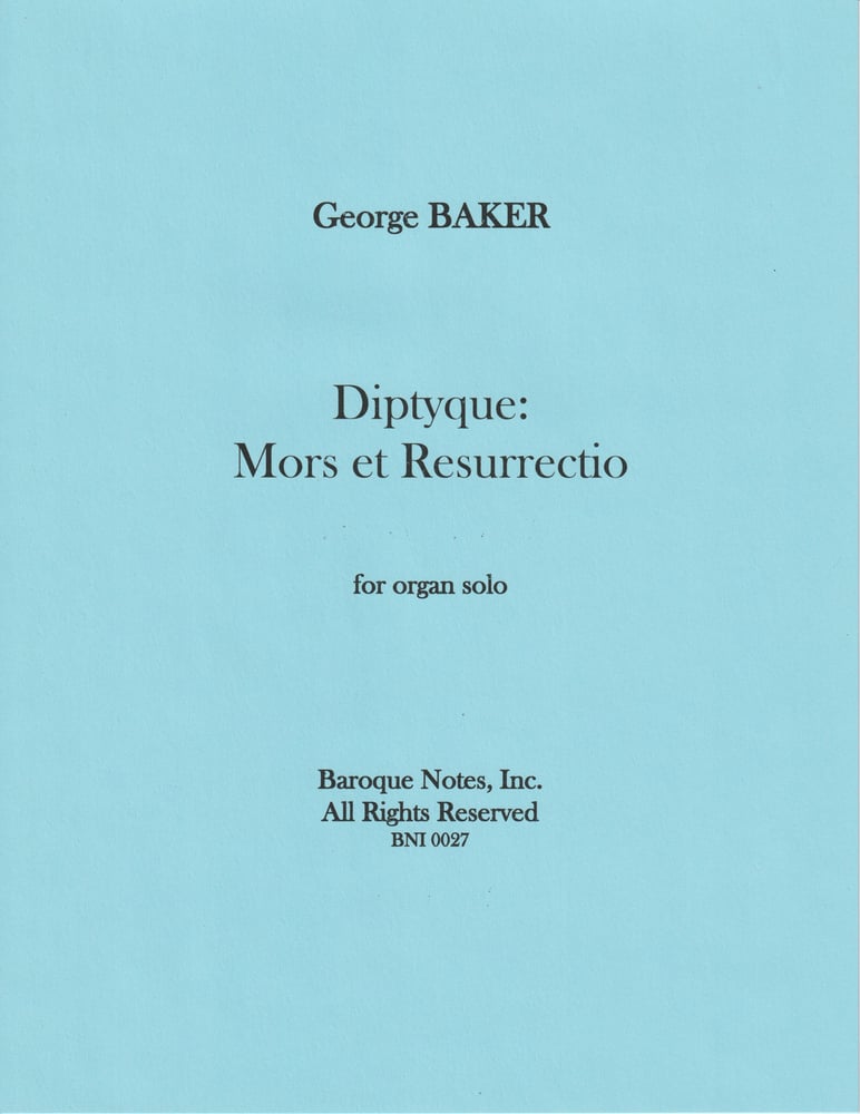 Image of Diptyque: Mors et Resurrectio for Organ Solo PDF