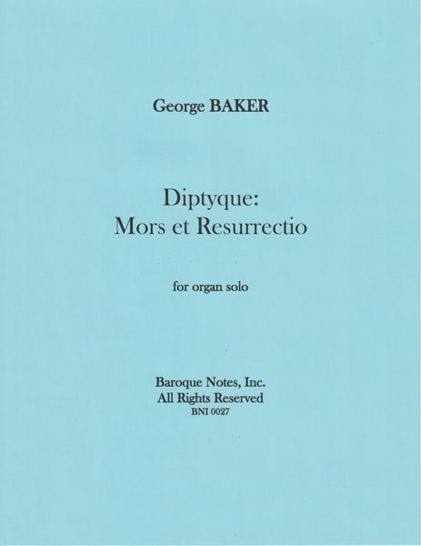 Image of Diptyque: Mors et Resurrectio for Organ Solo PDF