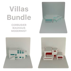 Image of Corbusier / Bauhaus / Modernist Villas - SVG / PDF digital files