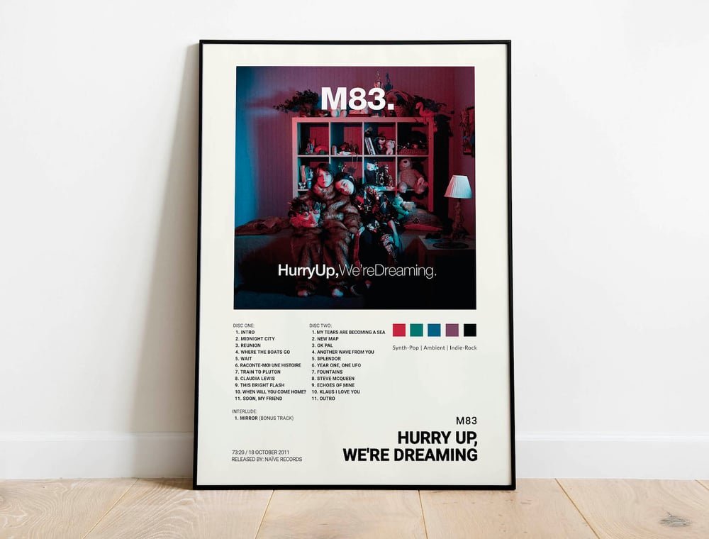 M83 - Hurry Up, We're Dreaming Album Cover Poster