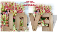 Image 2 of Vertical Succulent Planter Box Any Four Small Letters Numbers Ampersand