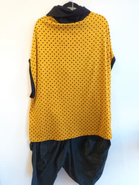 Image 3 of yellow and black polkadots sweater