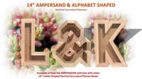 Image 4 of Vertical Succulent Planter Box Any Four Small Letters Numbers Ampersand