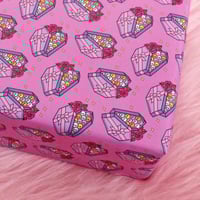 Image 1 of Coffin chocolate box luxury gift wrap - pink - a2 gift wrap sheets