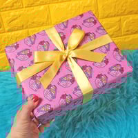 Image 5 of Coffin chocolate box luxury gift wrap - pink - a2 gift wrap sheets