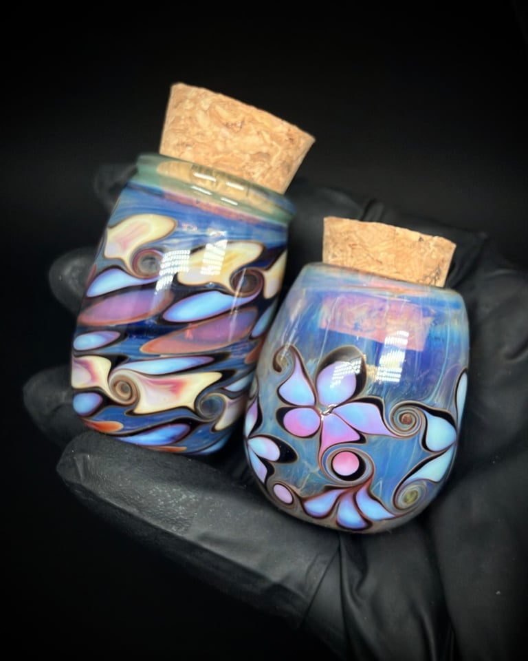 Violet Iris Mini Jar Set