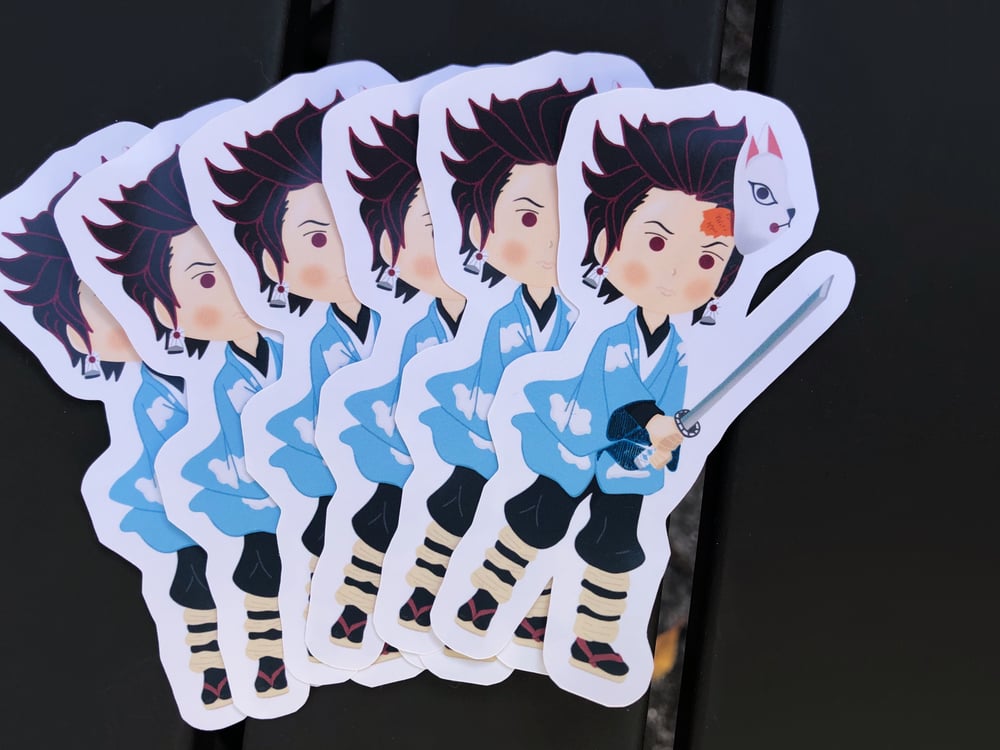 Image of TANJIRO KAMADO STICKER (2”)