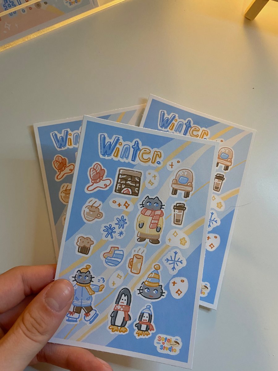 Image of winter wonders sticker sheet