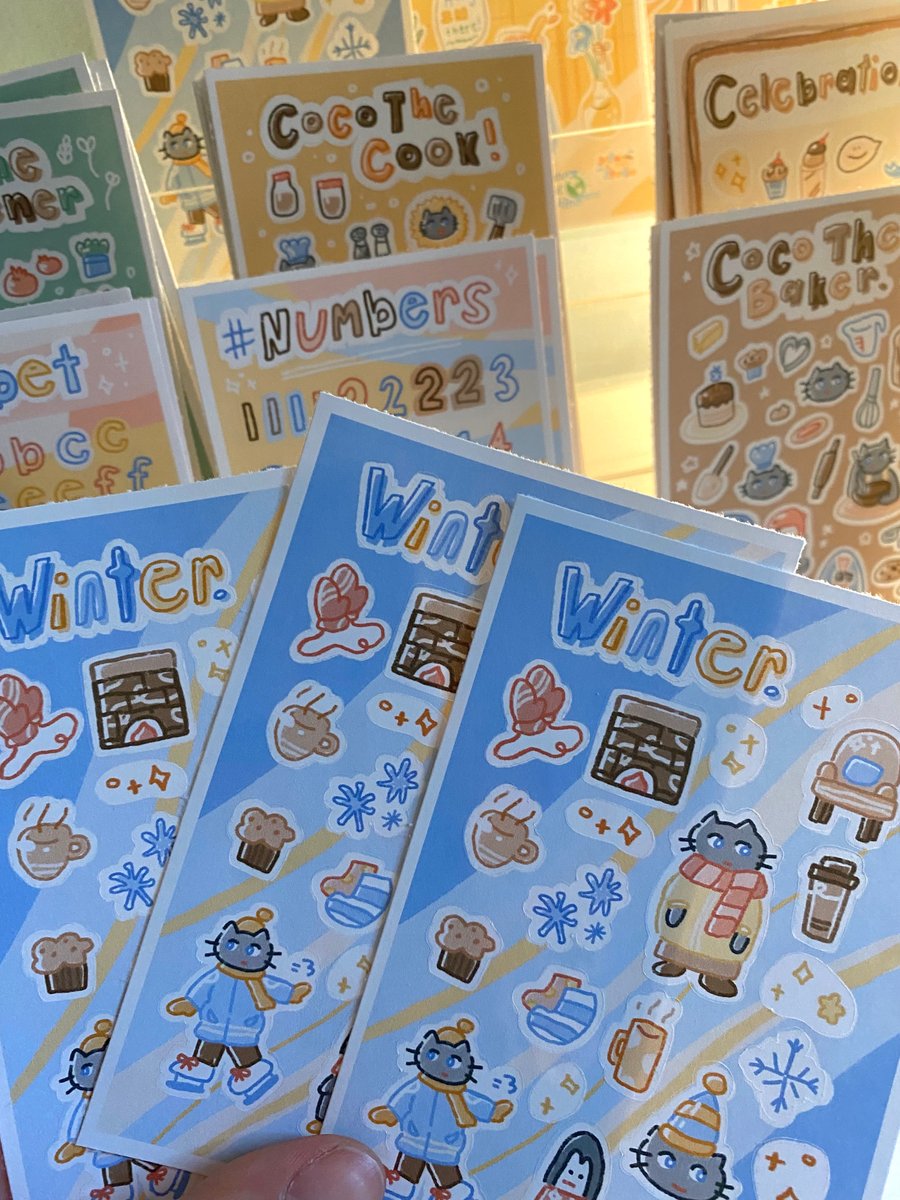 Image of winter wonders sticker sheet