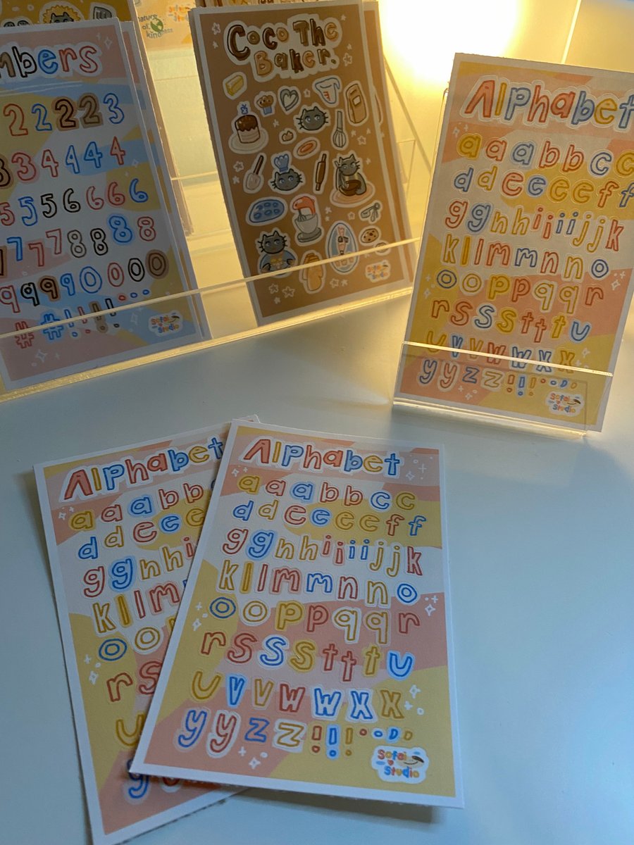 Image of alphabet sticker sheet