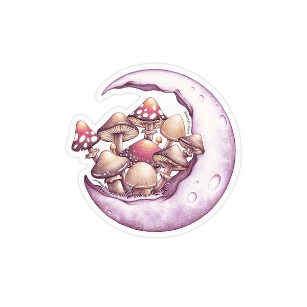 Image of Magic Moon Mushroom Sticker