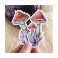 Image 2 of Amethyst Mushroom Sticker Pack