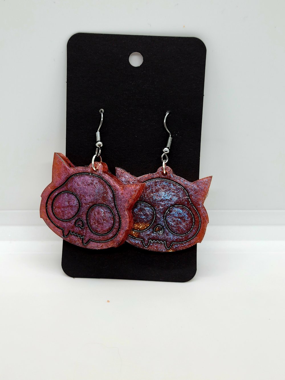 Image of Rose Bat Head Earrings