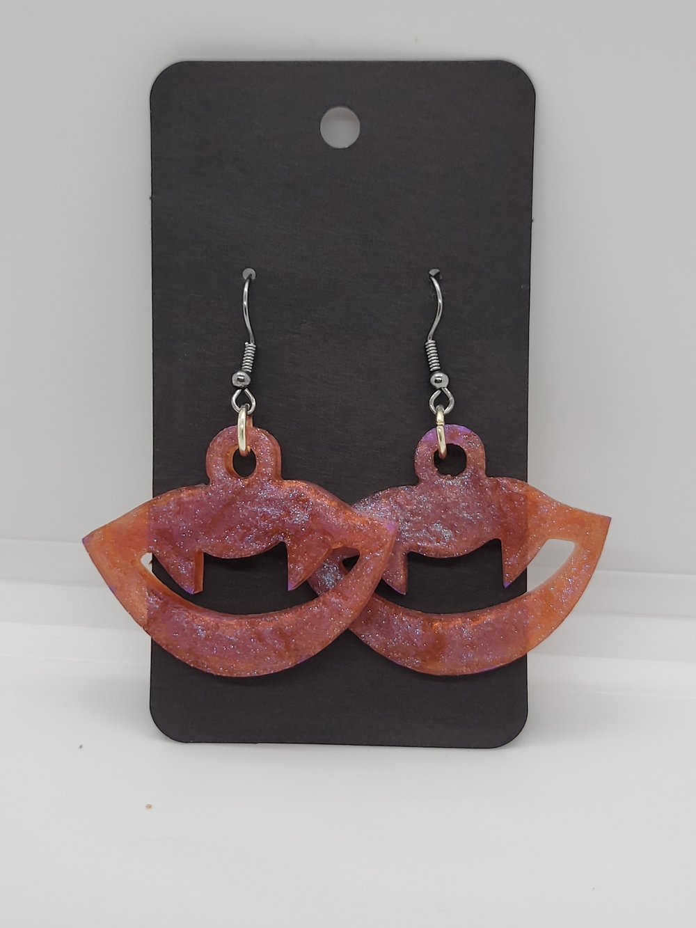 Image of Rose Vampire Lips Earrings