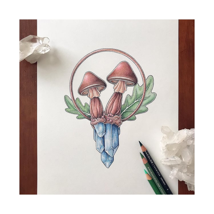 Image of Blue Topaz Mushrooms