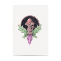 Image 1 of Pink Fluorite Skull Mushroom