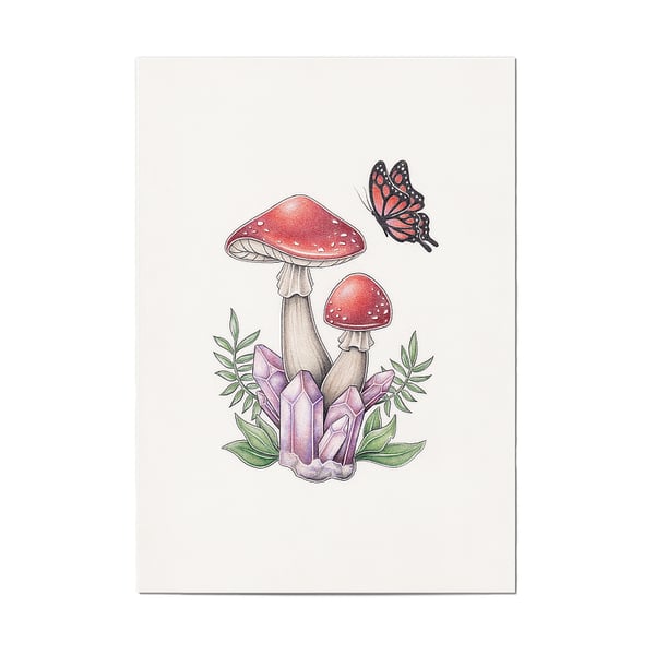 Image of Rose Quartz Mushrooms