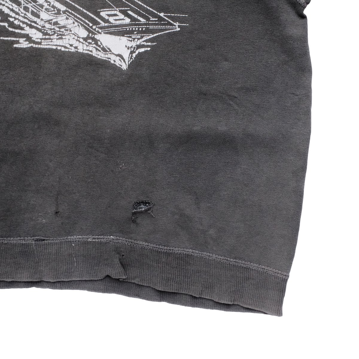 Image of Vintage 1960's Faded Black U.S.S. WASP Sweatshirt