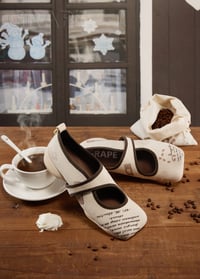 Image 3 of Square-toe mary jane shoes"Coffee Diary"