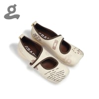 Image 1 of Square-toe mary jane shoes"Coffee Diary"