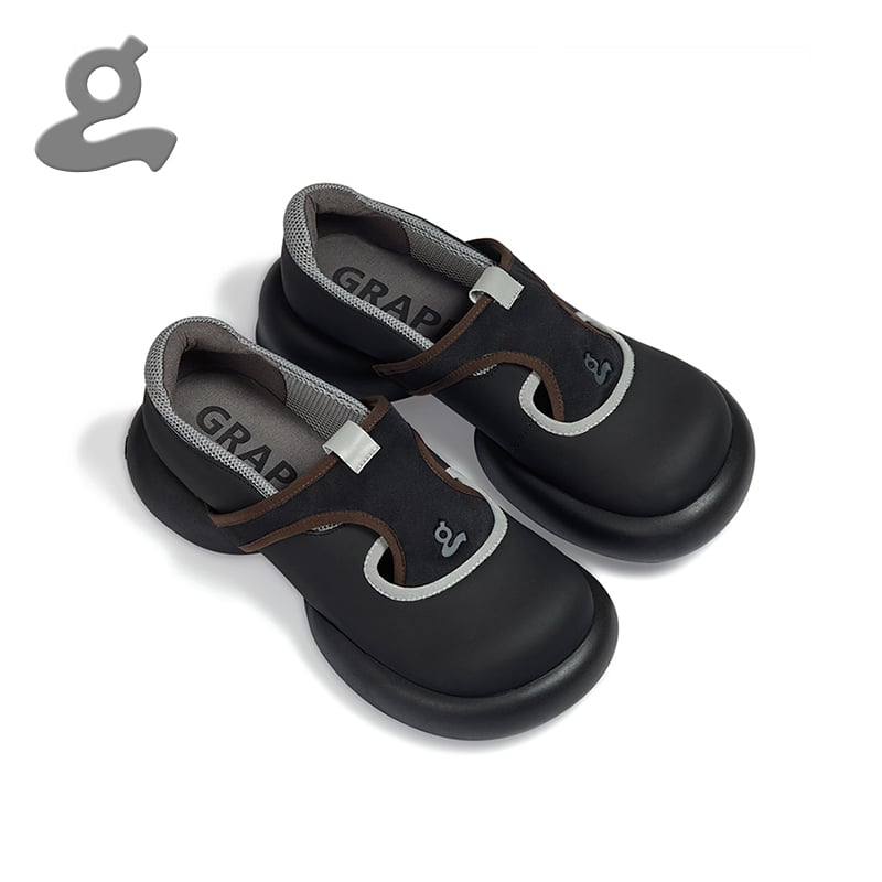 Image of Black Platform Shoes"Crossing"