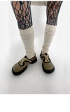 Green Platform Shoes"Crossing"