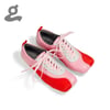 Square-toe lace-up shoes"Twisted"