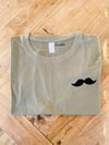 Tee-shirt kaki moustache 