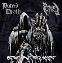 Image 1 of PUTRID DEATH / PUTRED - Rotting While They Breath - Split CD