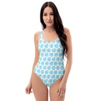 Image 2 of The Booty Sweet Floral Gal One-Piece Swimsuit Blue