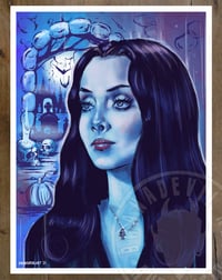 Morticia Addams (Classic) Carolyn Jones 9x12 in. Art prints