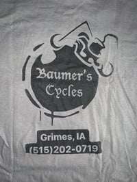 Image 2 of Grey bomb logo tshirt