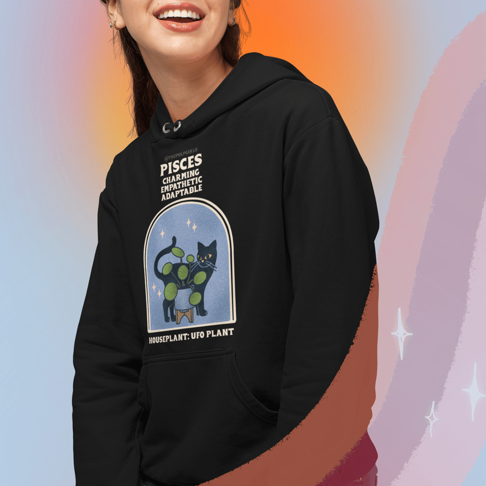 Image of DARK CATSTROLOGY HOUSEPLANT HOODIE