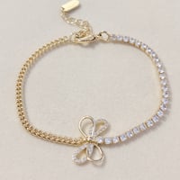 Image 3 of White Bow Bracelet