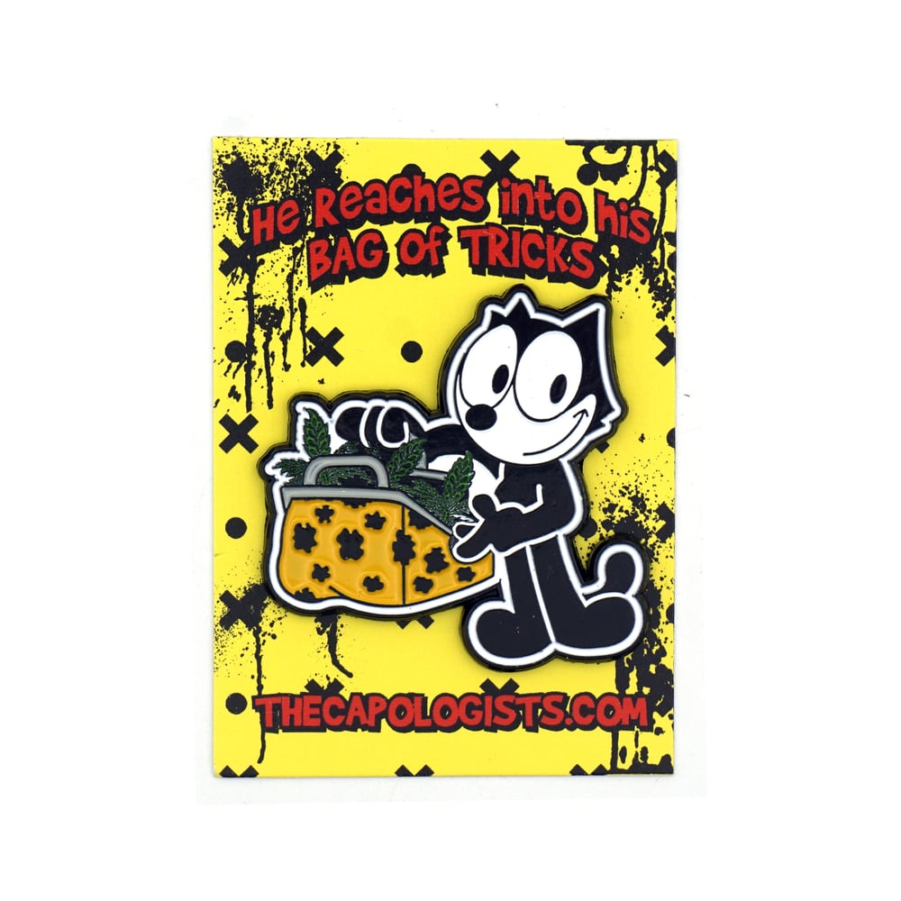 The Bag of Tricks enamel pin