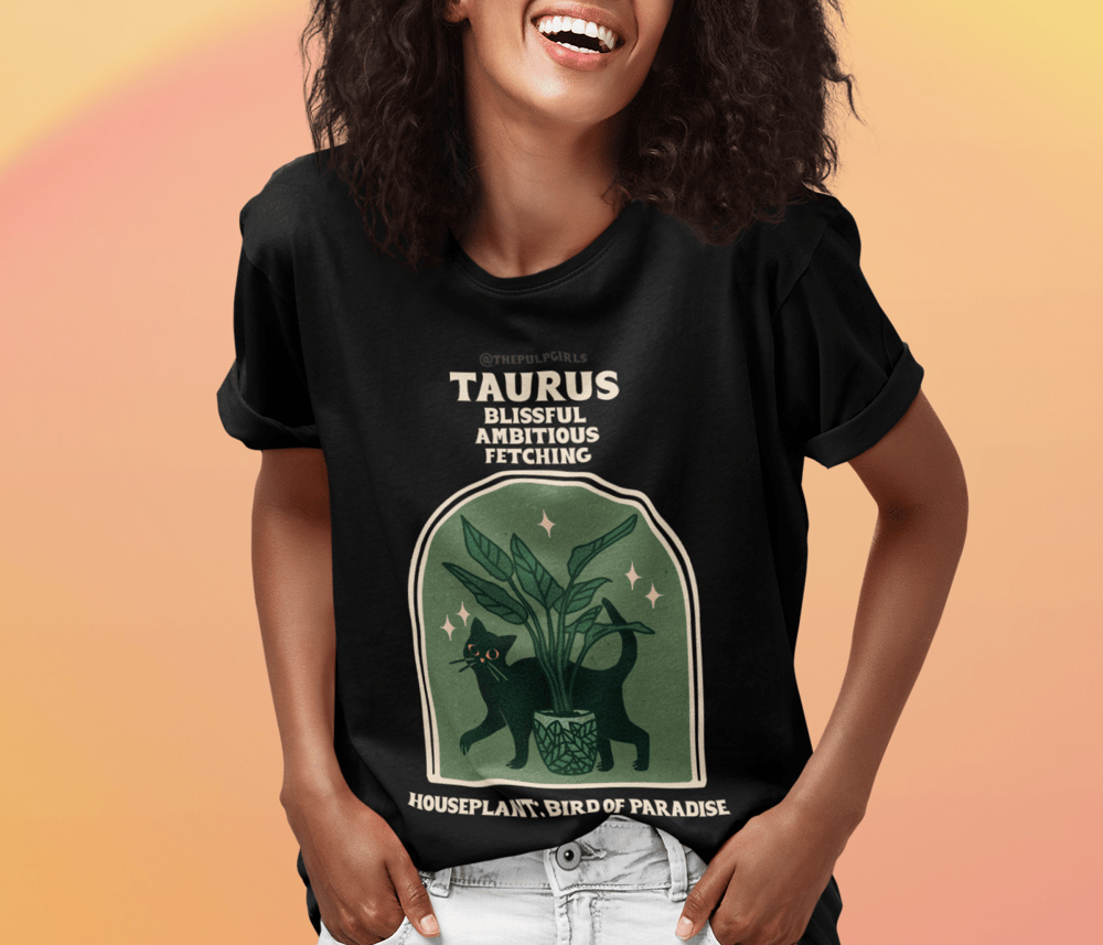 Image of DARK CATSTROLOGY HOUSEPLANT TEE