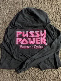 Image 2 of Pussy Power cropped hoodie 