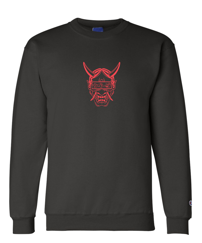 GTSVG x CHAMPION Infrared Oni Crewneck Sweater