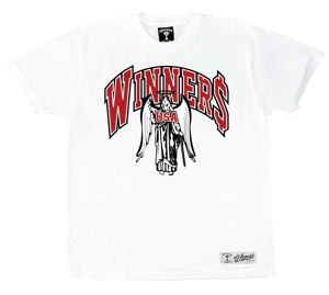 Image of RED ANGEL WHITE GARM. DYED TEE