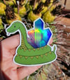 Crystal Reksss the Rattlesssnek Holographic Vinyl Sticker 