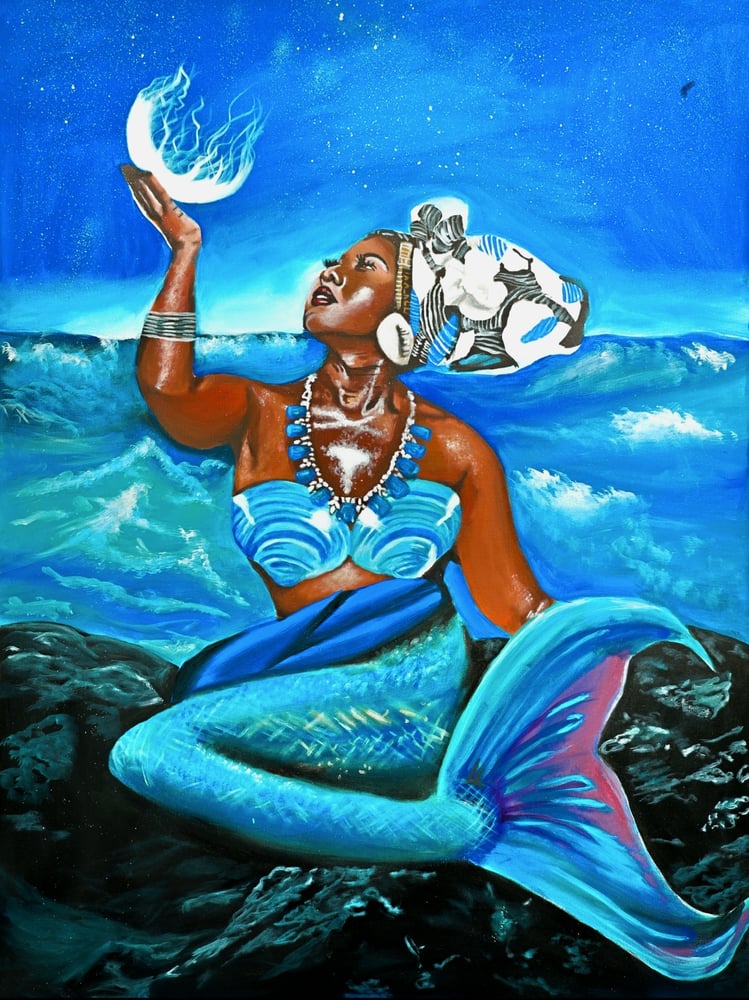 Image of "Ode to Yemaya" Canvas Print