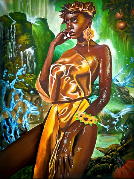 Image of "Ode to Oshun" Canvas Print