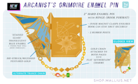 Image 2 of ffxiv summoner enamel pin