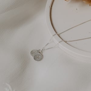 Image of Frosted Initial Necklace