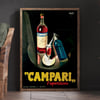 Campari L'aperitivo | Marcello Nizzoli | 1926 | Vintage Ads | Wall Art Print | Vintage Poster