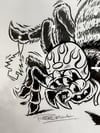 Moto Spider - FRAMED ORIGINAL INKING