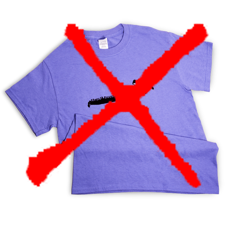 T-shirt Familia Povera x KLEN SHEET - Viola