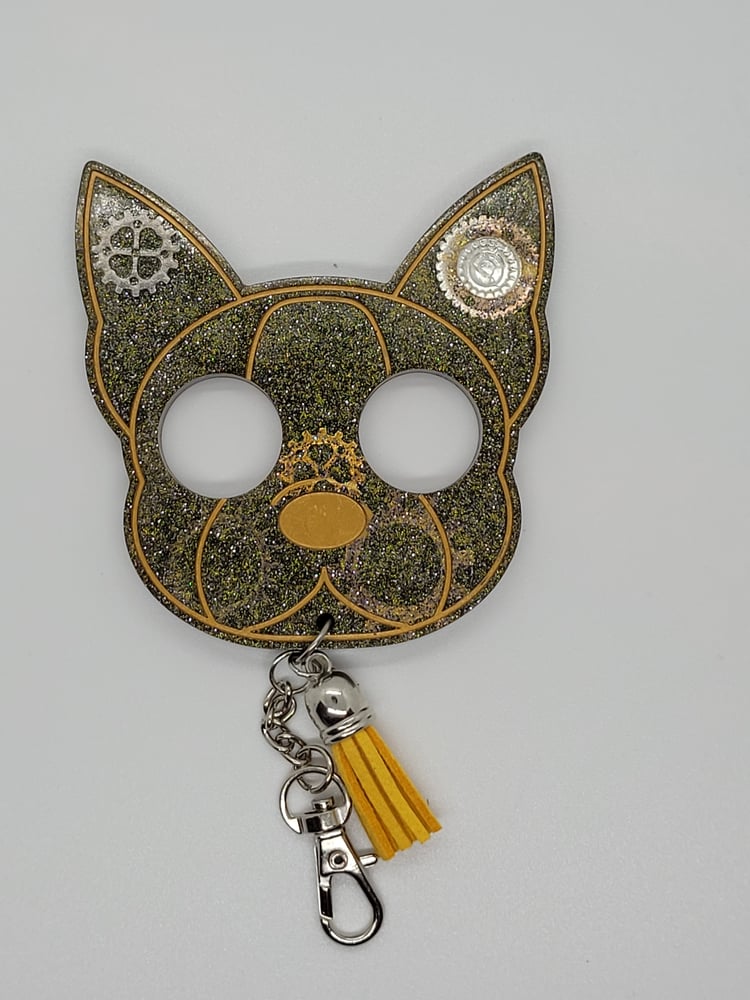 Image of SteamPunk Bulldog Self-defense Keychain(Small) 