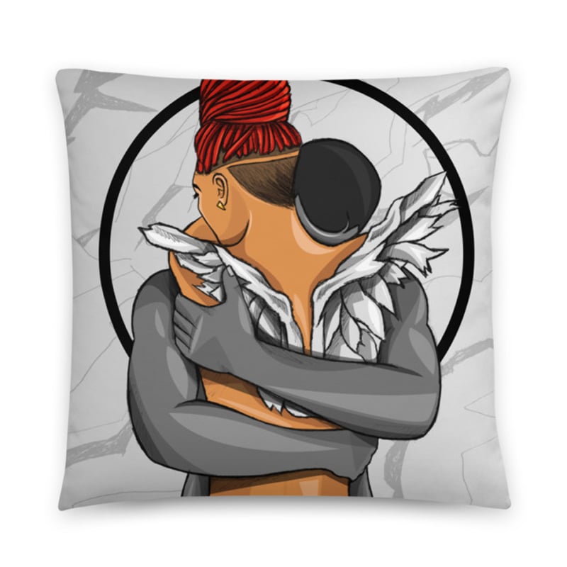 Image of Angel Hold (Throw Pillow Cover)