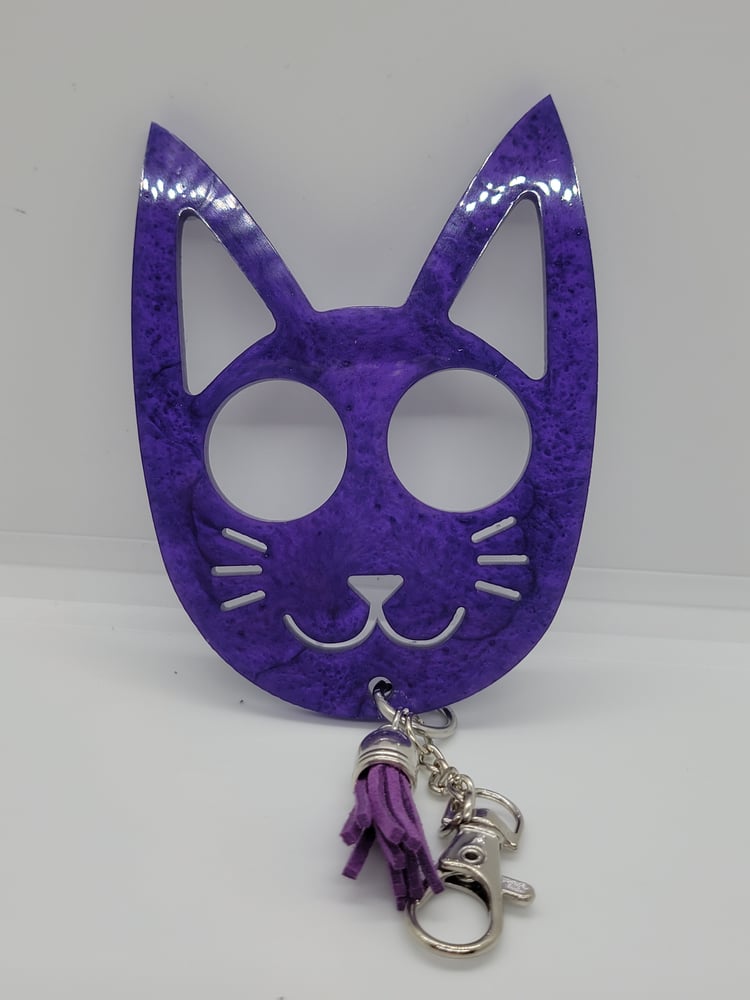 Image of Violet Kitty Self-defense Keychain 